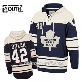 Barn Ishockey Toronto Maple Leafs Tyler Bozak 42 Blå Sawyer Hooded Sweatshirt